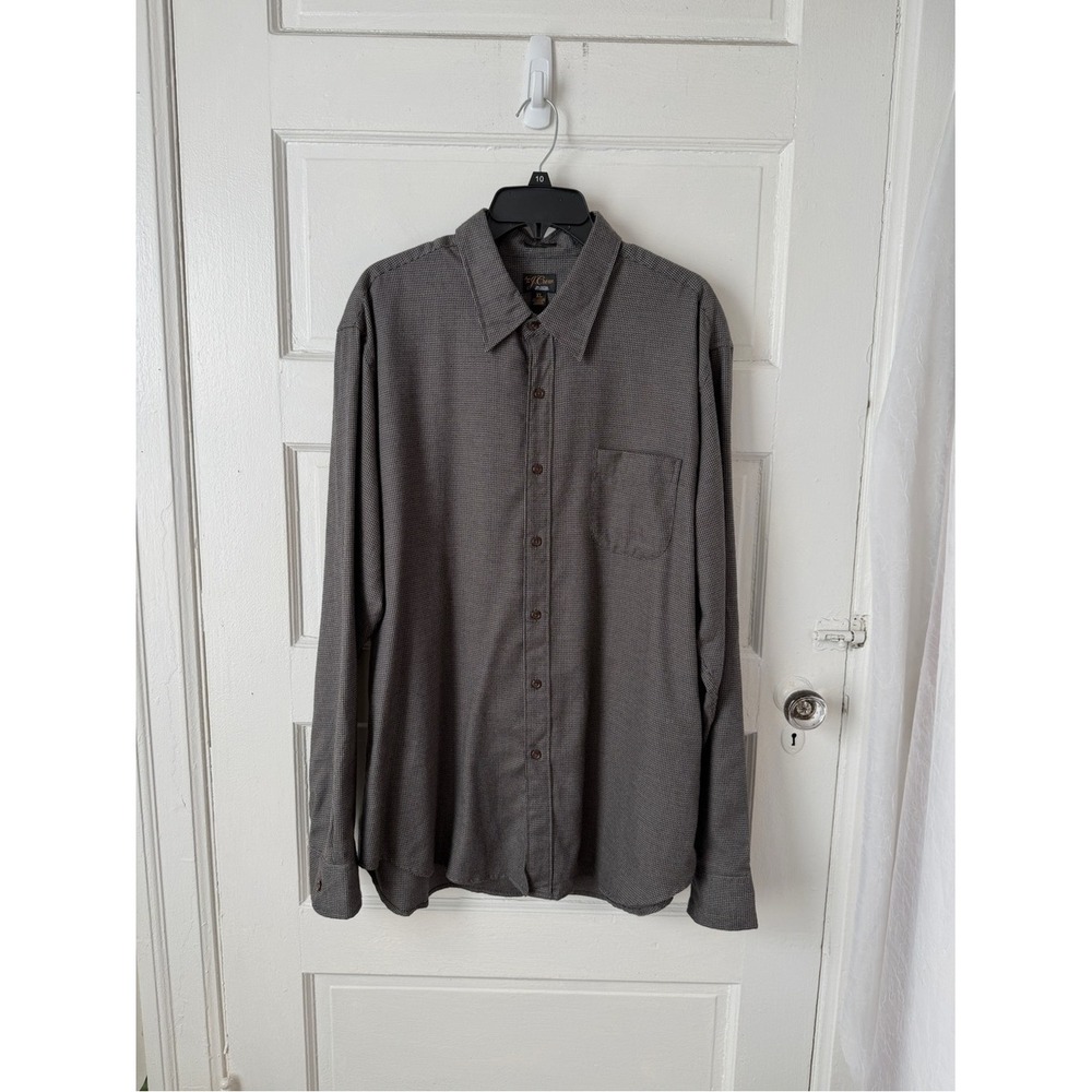 J.Crew Mens Cotton Cashmere Long Sleeve Button Down Shirt Checkered Flannel XL - Picture 12 of 12